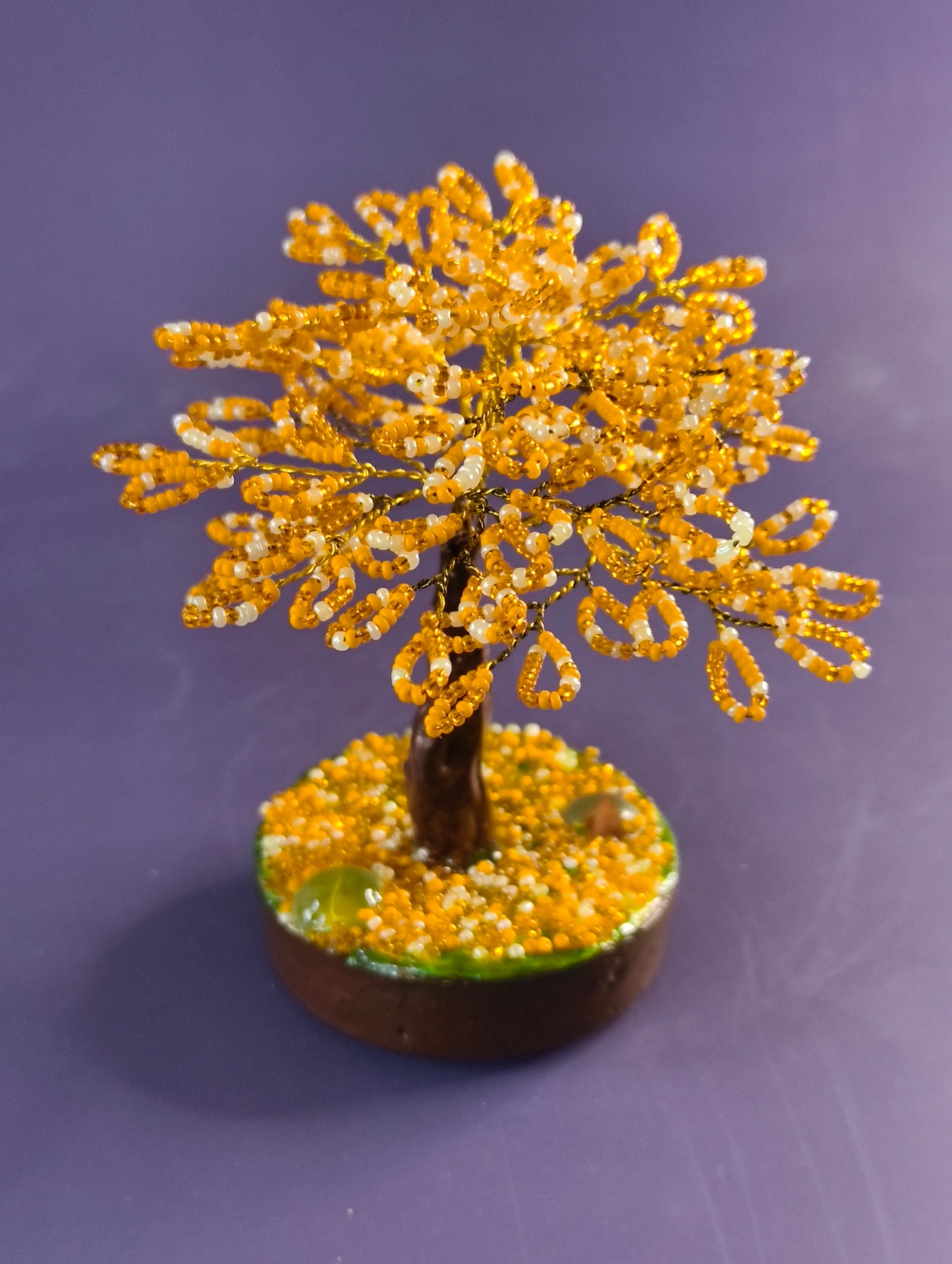 Orange Small beaded Tree