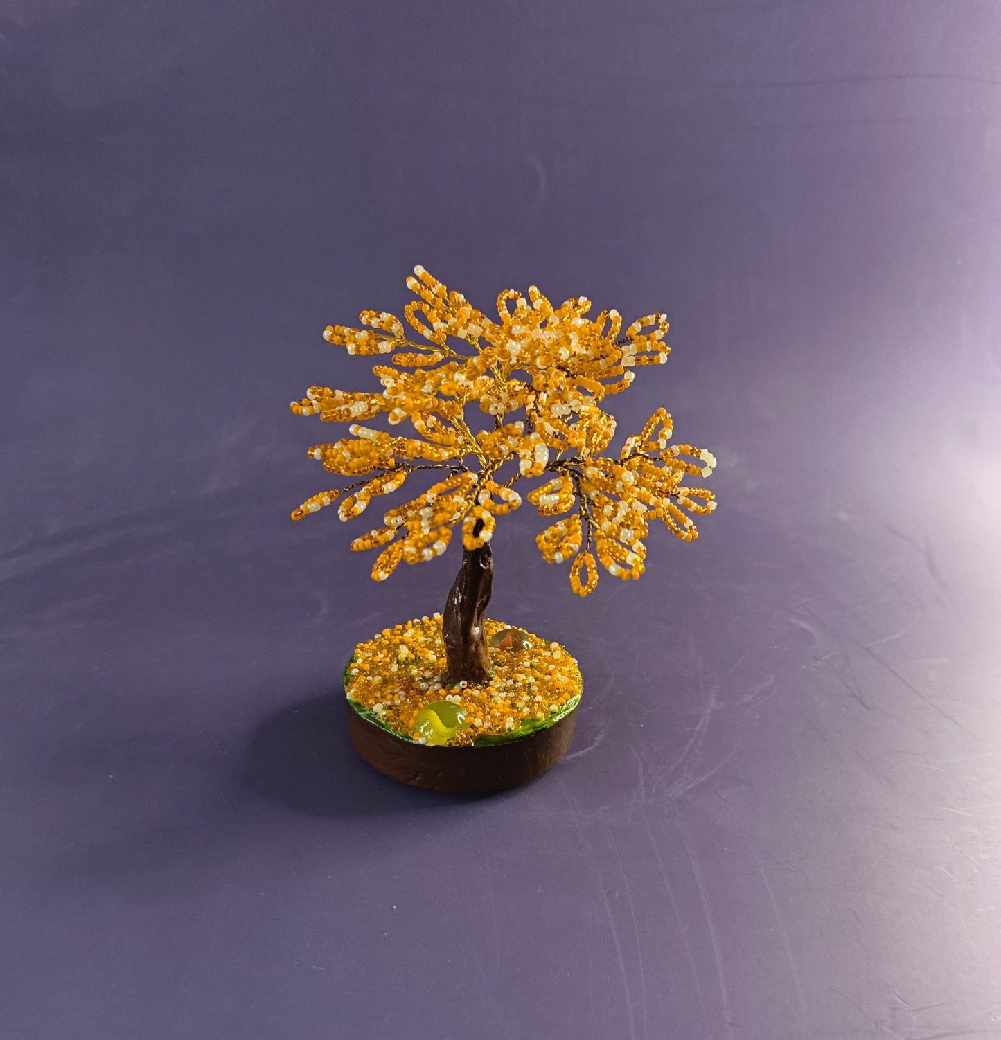 Orange Small beaded Tree