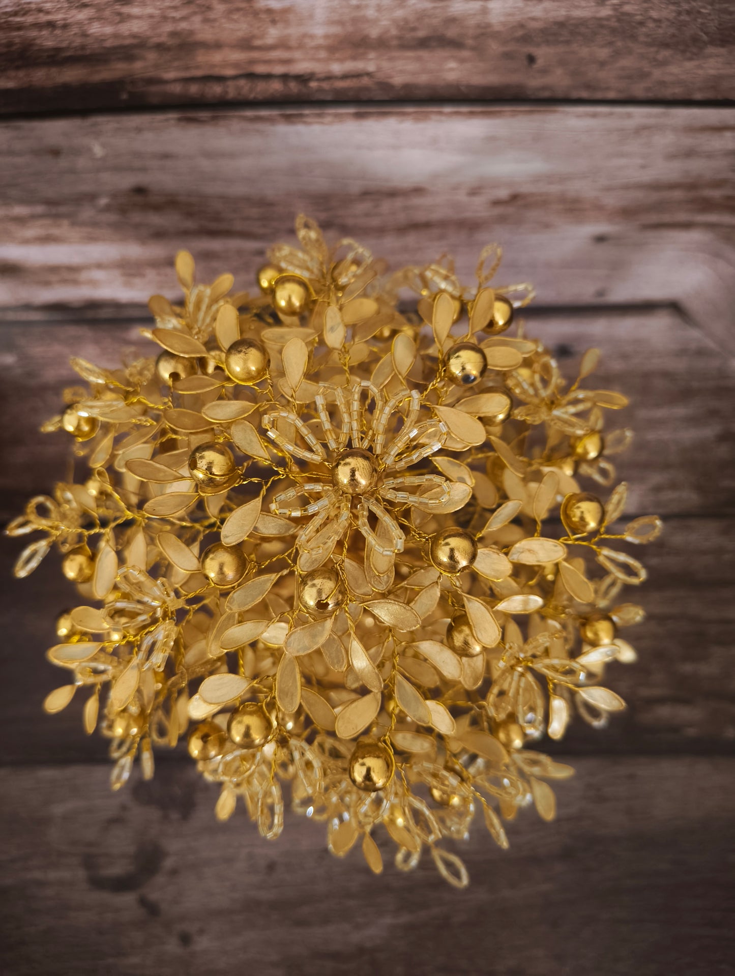 Golden Prosperity Tree with coins and fruits