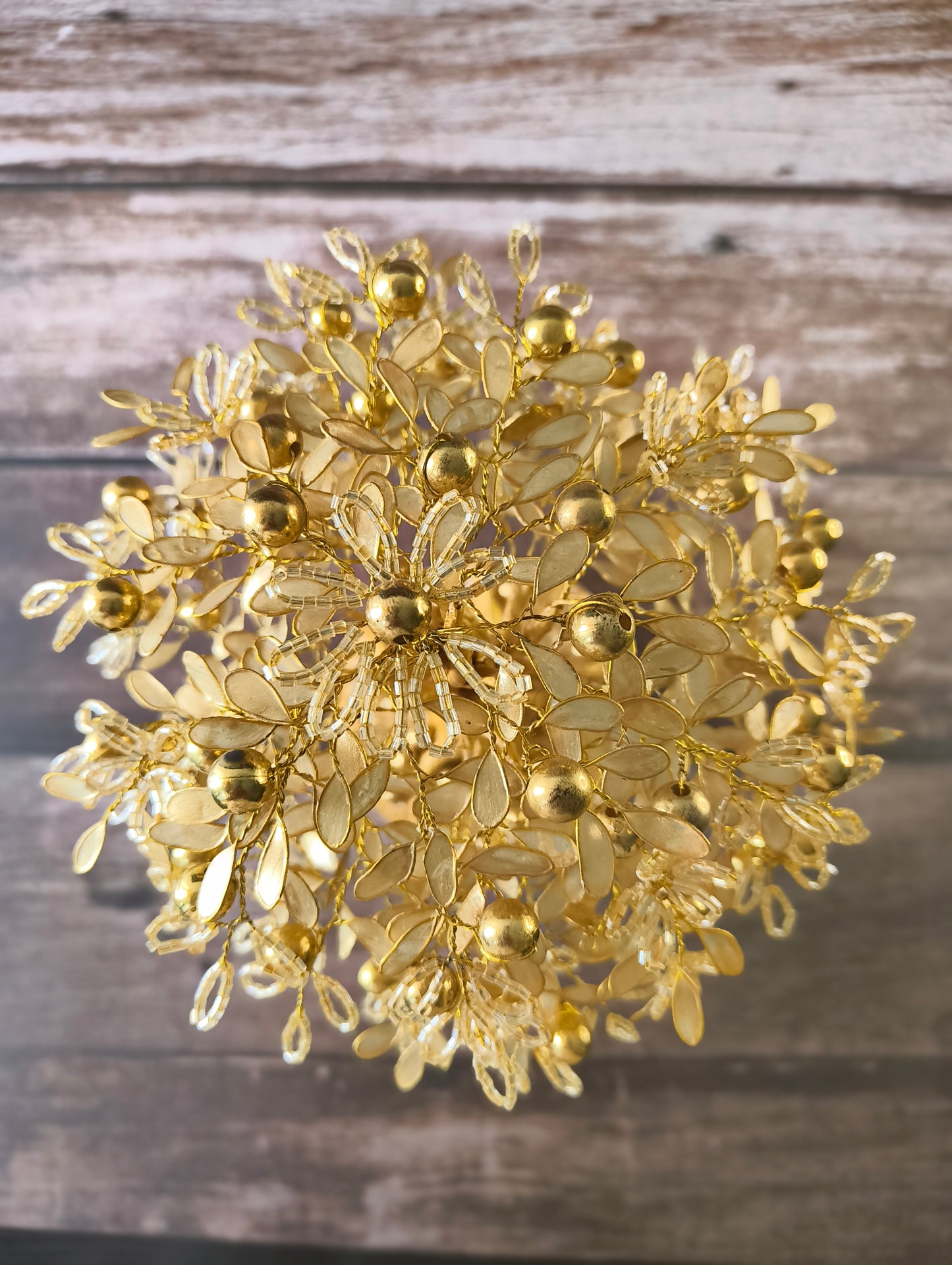 Golden Prosperity Tree with coins and fruits