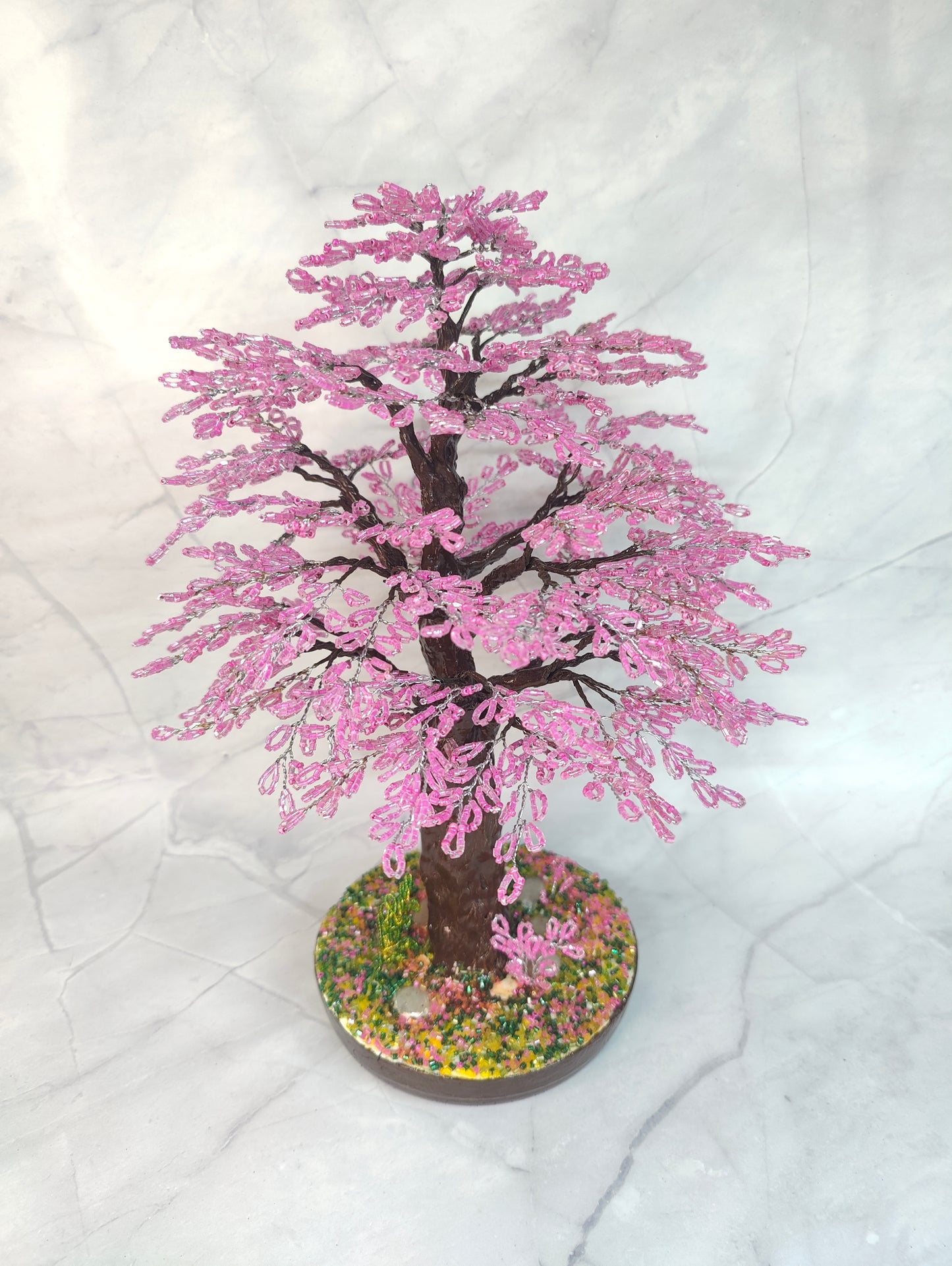 Rosy Bloom Handmade Tree