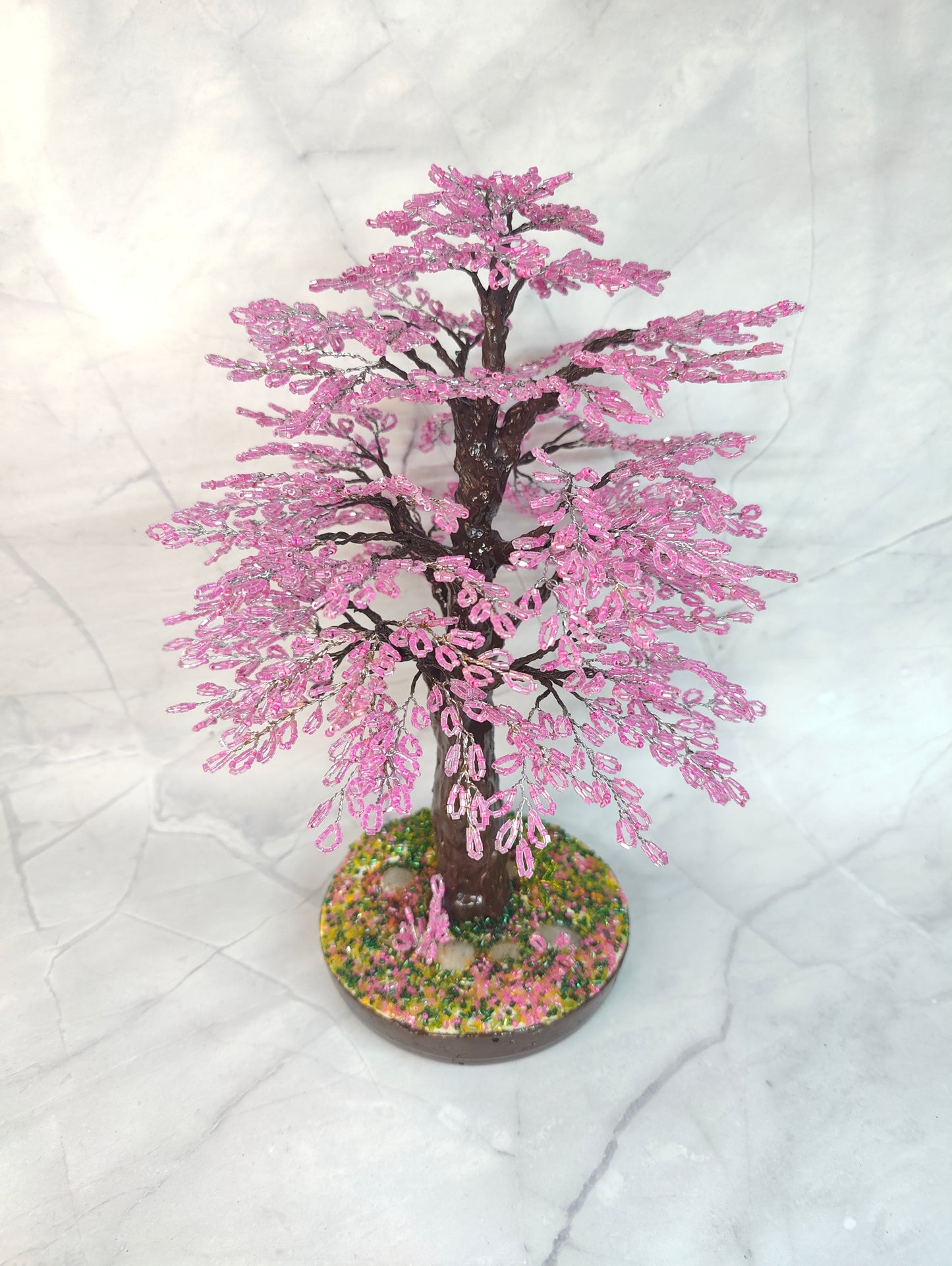 Rosy Bloom Handmade Tree